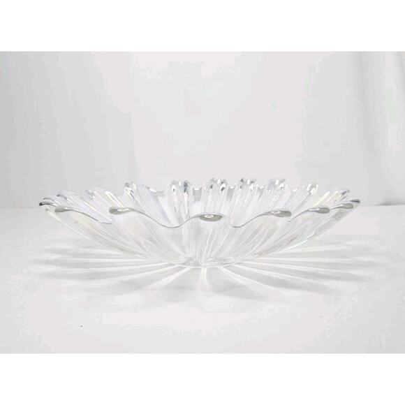 Vintage Federal Iridescent Celestial Sunburst Center Art Glass Bowl 11 3/8" - Picture 3 of 8